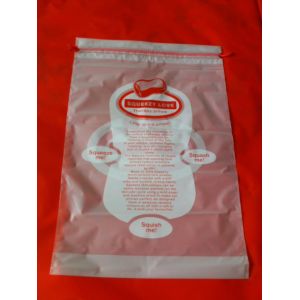 Quality Garment / Pillow Packaging Poly Bags , Clear plastic drawstring bags for sale