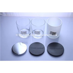 wholesale glass candle holder with lid