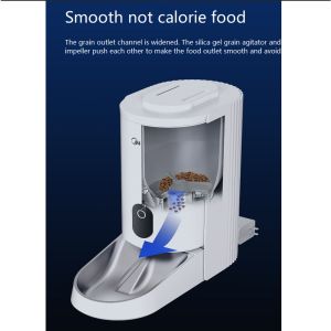 WiFi App Controlled Pet Feeder Automatic Food Dispenser with Smart Microchip