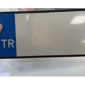 Embossed Yellow Reflective Sheeting Black Border Car Number Plate