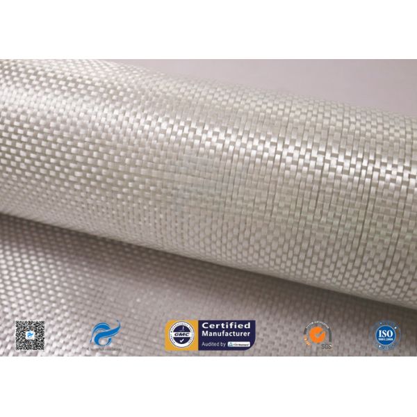 White Fiberglass Fabric , E - Glass Plain Weaven Woven Roving Fiberglass Roll