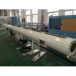 PLC Control HDPE / PE Pipe Production Line 2.2KW Cutter Power 12 Months Warranty