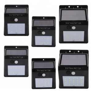 12 Leds Solar Sensor Wall Light IP65 Protection With 3.7V Working Voltage