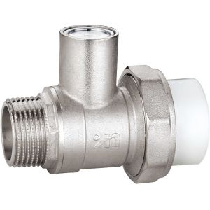 Quality 1107 Nickel Plated Magnetic Lockable Ball Valve Male Threaded End 3/4&quot;, 1&quot;, 1-1/4&quot; x Flexible PP-R pipe End 25, 32, 40 for sale