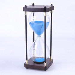 Creative Glass Hourglass Traditional Rectangle Coloured Sand Timers Free Sample