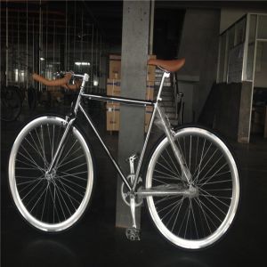 NO Foldable 700C Chrome Color Single Speed Adult Racing Fixie Bike from OEM