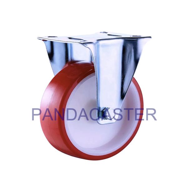 Buy Rigid Industrial Caster Wheels 330Lbs Polyurethane PU Trolley Wheels at wholesale prices