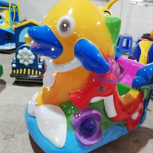 Hansel children coin operated electric kiddie ride on dolphin for sales