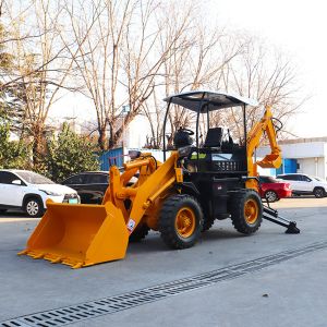 Quality 4x4 Towable Backhoe Loader Mini Front End Micro Excavator With Leg for sale