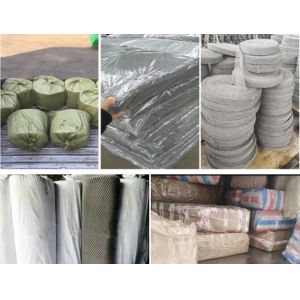 Stainless Steel Knitted Wire Mesh Filter 95% 0.28mm Wire Dia 200mm Sample Accept