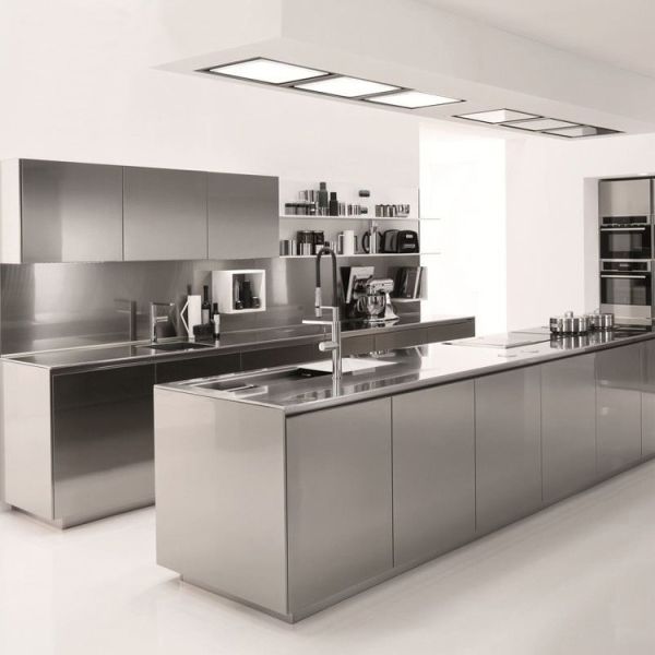 Buy Modern Modular Kitchen Steel Cabinets 304 Modular Kitchen Cabinets at wholesale prices