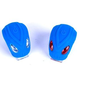 China 46x30x32mm Childrens Bicycle Lights Safety 1 Lm Silicon Flashlight on sale