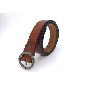 China O Ring Pin Buckle 28mm Women's Fashion Leather Belts on sale