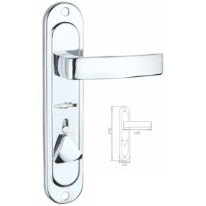 45mm Thickness Zinc Alloy Chrome Plating Door Handle