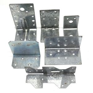 Silver Wood Connector Hardware Metal Bracket For Timber for Structural Support