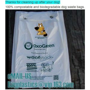 Pet Dog Waste Poop Bag With Printing Doggy Bag, Rubbish Bag Pet cleaning bag Pet