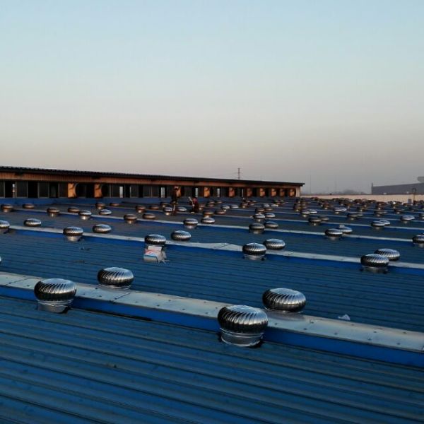 Source Factory Stainless Steel Roof Ventilating Fan Without Power Wind Drive Poultry Pig Farm Turbine Roof Exhaust Fans
