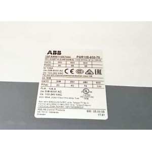 PSR105-600-70 1SFA896115R7000 PSR Softstarter 105A 208-600VAC New