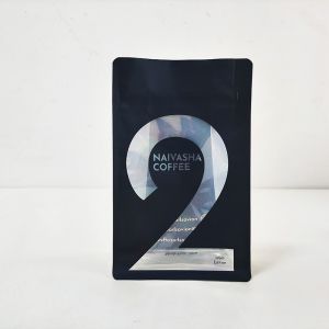 China Coffee Tea Stand Up Side Gusset Bag 250g 500g 1kg With Irregular Window ziplockk on sale