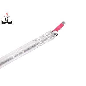 Pigmentation Light Weight Silver Manual Tattoo Pen 3D Embroidery Microblading