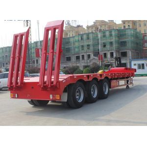 7 Axle Self-dumping Low Bed Semi Trailer for Smooth and Fast Large Equipment