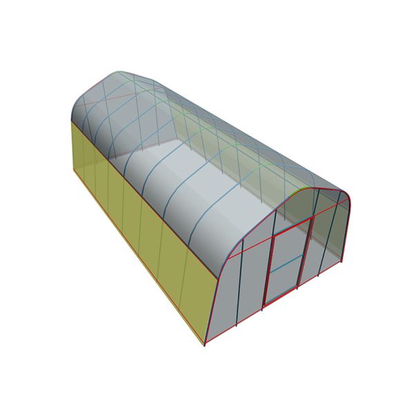 Small Galvanized Greenhouse with Reinforced Plastic Film for All-Season Growing