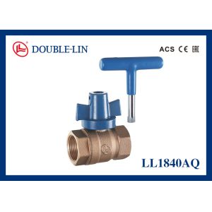 China Sandcast 1/2 Lockable Bronze Ball Valve Female Connection on sale