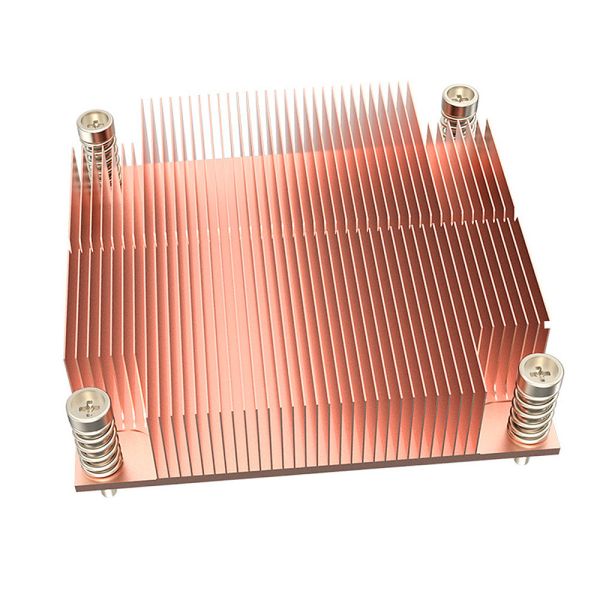 Buy 88X88XX25mm Passivation/650 Copper C1100 Intel 1700 Skived 120W Heat Sink at wholesale prices