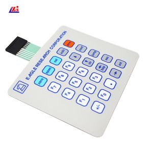 China Tactile Embossed Button 3M467mp Backlit Membrane Switch on sale