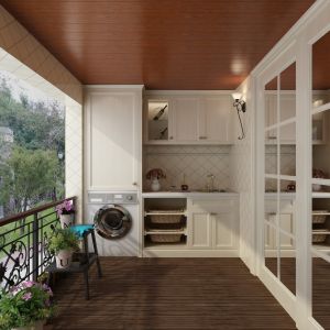 Waterproof Laundry Storage Cabinet with 3D Design 2D Shop Drawing Support from