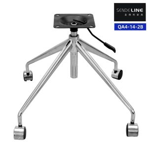 4 Casters Revolving Office Chair Base Heavy Duty Replacement With Wheels
