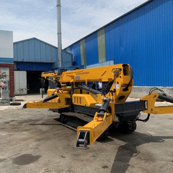 Telescopic Boom Hydraulic Spider Crawler Crane For Narrow Space