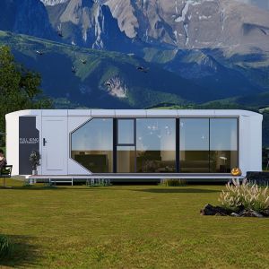 Outdoor Prefabricated Integrated Container Capsule House For Office Internet
