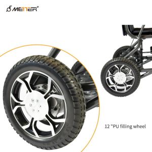 Detachable 150Watts ISO13485 Four Wheel Drive Wheelchair
