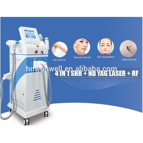 Super Quality Unique SHR IPL+Yag Laser+Fractional RF 4 in1 best beauty equipment