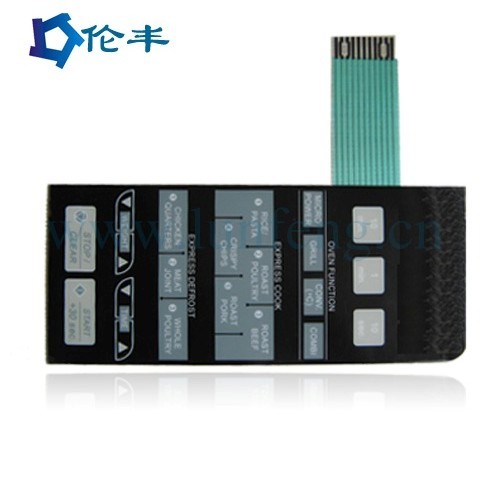 Contact ResistanceFlat Membrane Controller Switch With 100MΩ Insulation
