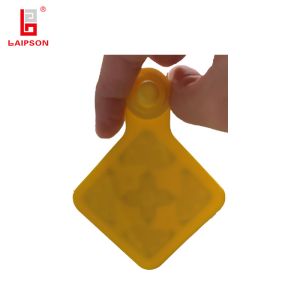 90mm Anti UV Diamond Shaped 6m Rfid Cow Tags