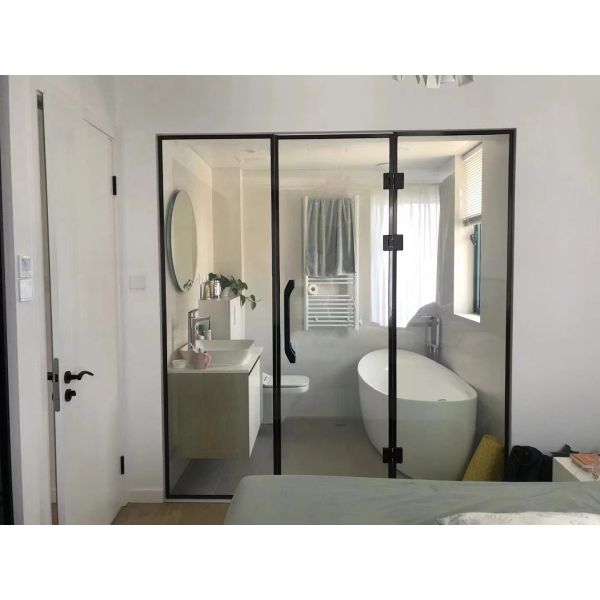 Buy OEM Laminated Tempered Glass Flat Frameless For Shower Room at wholesale prices