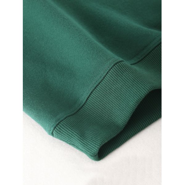 Oversized Thick Hip Hop Plain Sublimation Cropped Hoody Cotton Hooded Drawstring Pocket Men's Sweatshirt