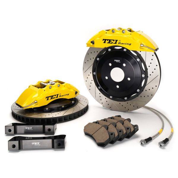 Buy Big Brake Kit 4 Piston E-brake Caliper 355x28mm Disc 6 Piston Caliper For Camry 2017-2019 18" Wheel at wholesale prices