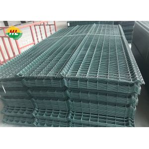 School Site 3D Welded Mesh Fence , 55x100mm Mesh Security Fencing