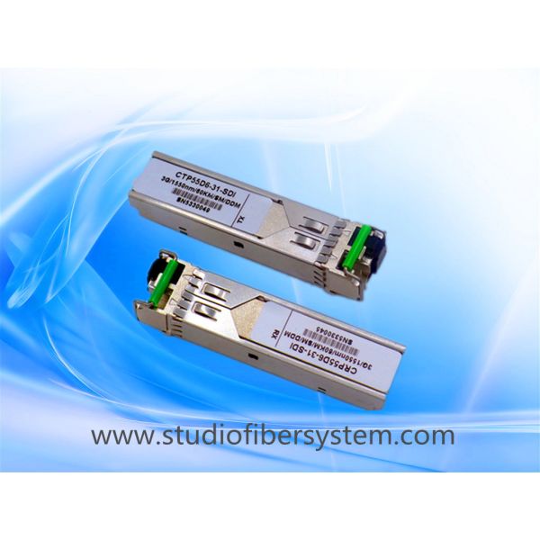 10KM 1550nm 3G SDI Video SFP Optical Transceiver include 1SFP transmitter and 1