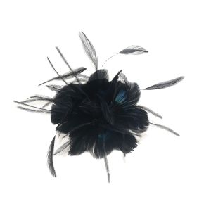 Quality Pattern Dyed Chicken Feather Mounts , Ostrich Feather Flowers Mount With Wire for sale