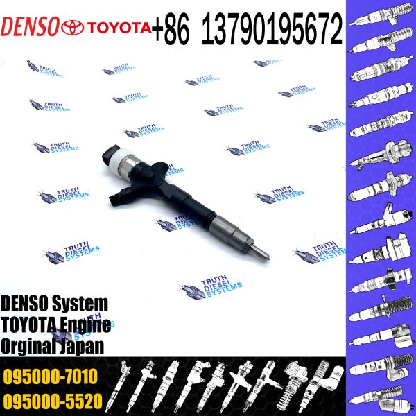 D-ENSO 095000-7010 23670-39165 original new Diesel Fuel Injector 095000-7010 For T-oyota Truck 2KD Engine