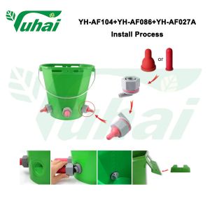 Animal Feeding Buckets With Multiple Size Teats Nipple 8l Cattle Feeder Buckets