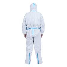 Lab Hazmat Isolation Disposable Medical Protective Coveralls With Hood