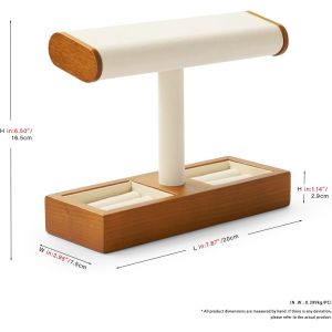 Solid Wood Watch Display Stand T-bar Watch Stand Jewelry Holder Stand Watch