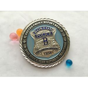 Hot sale Creative Silver Plating Fashion high quality Metal Police Challenge