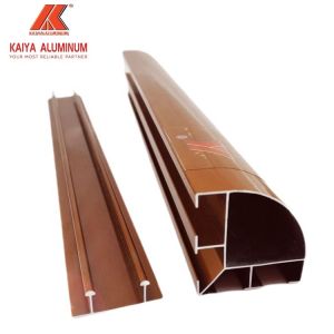 Gold Electrophoresis Extruded Aluminum Profiles T3 PVDF Finish