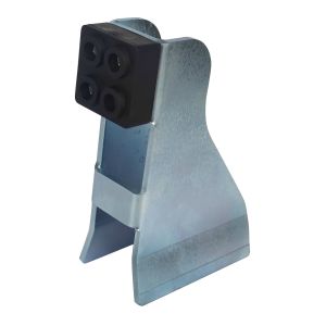 White Zinc Adjustable Steel Gate Stoppers For Sliding